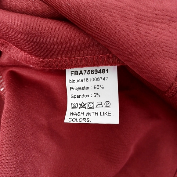 Lantern Sleeve Belted Wrap Off the Shoulder Top - Picture 6 of 8